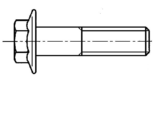 TORNILLO 8X40MM CON BRIDA PARA SOPORTE COJINETE