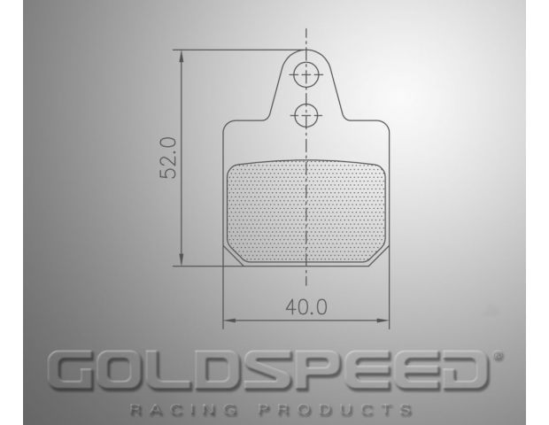 KIT 2 PASTILLAS DE FRENO GOLDSPEED 572